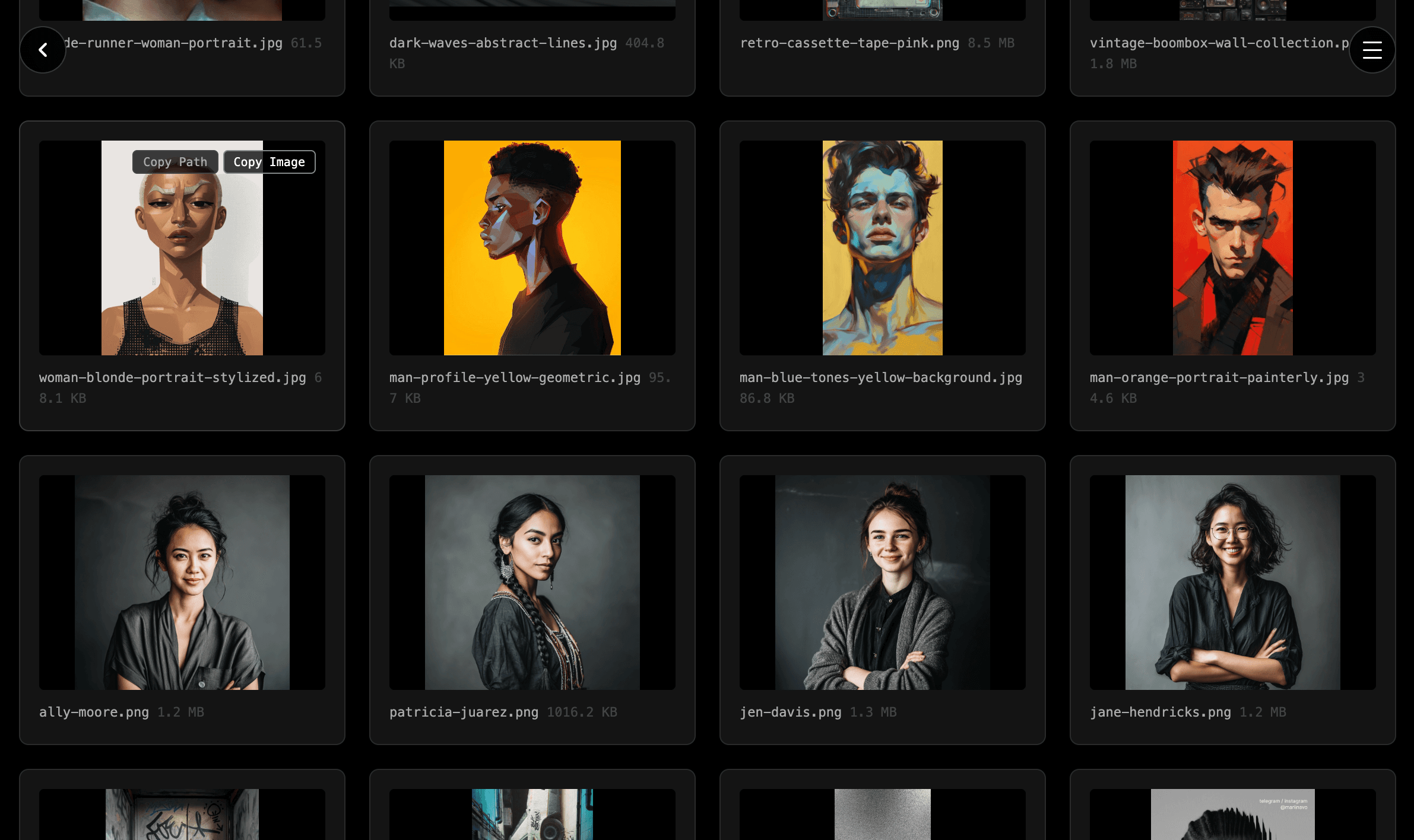 Contact Sheet