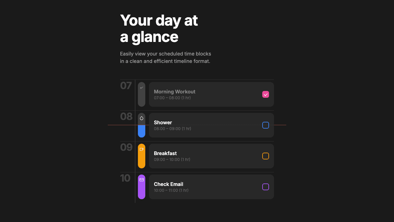 Day at a Glance
