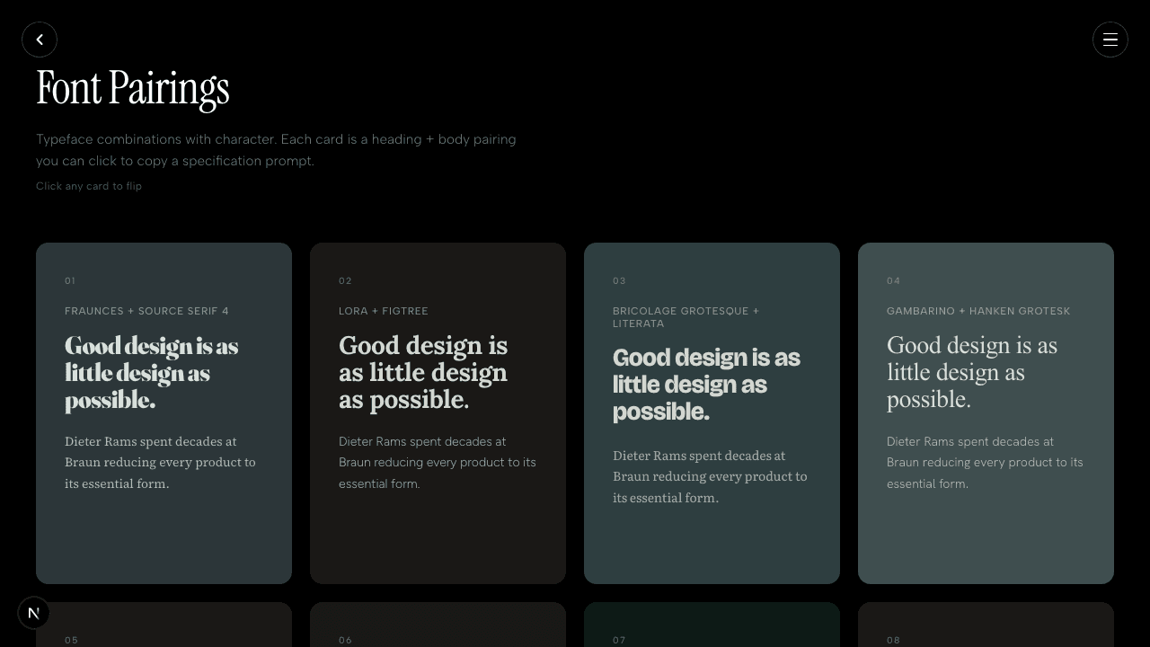 Font Pairings