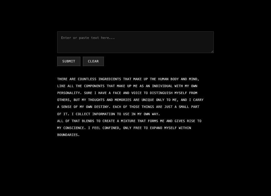 Terminator - Text Scramble